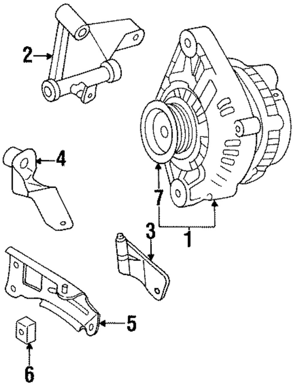 Alternator Adjust Bracket - Nissan (11715-1E402)