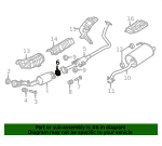 Converter & Pipe Rear Seal - Nissan (20695-5TA0A)