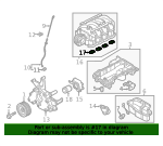 Manifold Gasket - Nissan (14035-1LA0A) 3 Manifold Gasket - Nissan (14035-1LA0A)