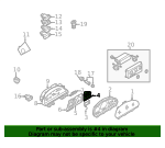 Temp/Fuel Gauge - Nissan (24827-7B020)