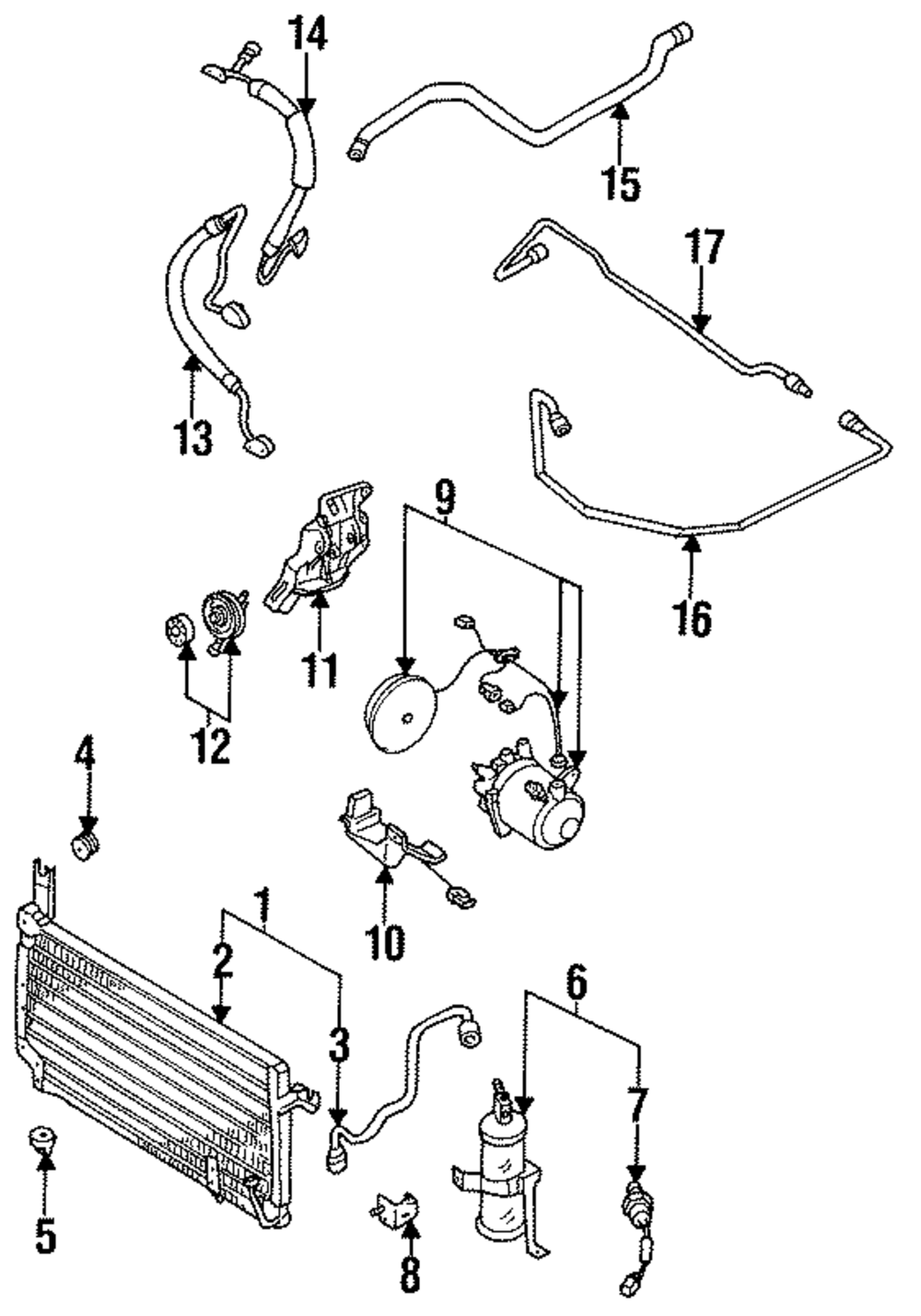 Condenser Assembly Mount Bracket - Nissan (92135-D4000)