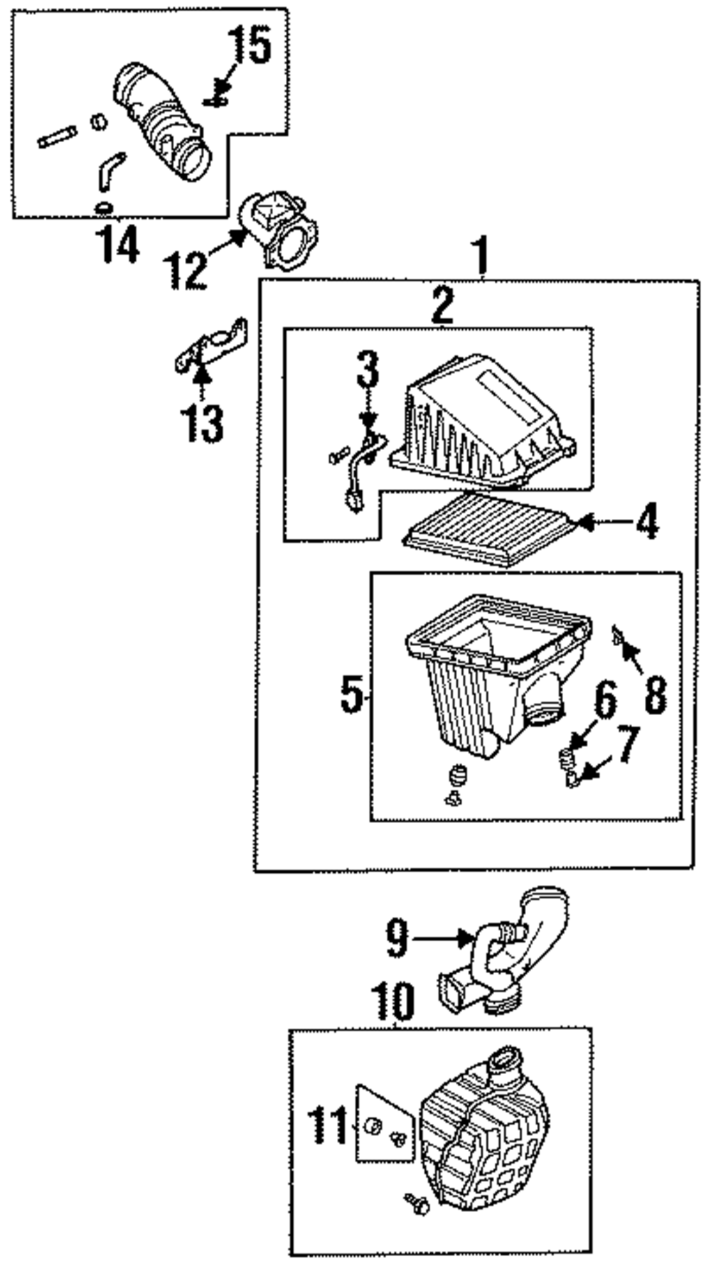 Air Cleaner Assembly - Nissan (16500-9B410)