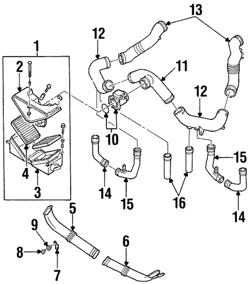 Duct - Nissan (16576-30P15)