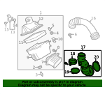 Lower Air Duct - Nissan (16578-EZ41A)